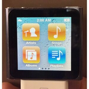 Apple iPod Nano A1366 8gb Graphite Gray - Works - NEEDS BATTERY!